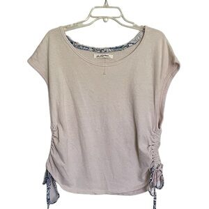 Free People We The Free Adjustable Drawstring Sides Top NEW